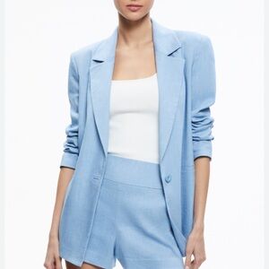 Alice + Olivia Chambray Blazer